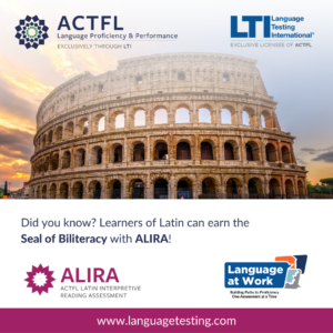 ALIRA for the Seal of Biliteracy